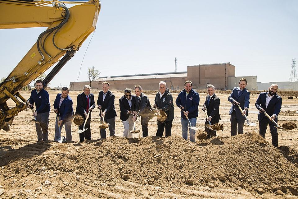 Left to right: Rich Goodman, Development Manager at NorthPoint Development, Tim Holliday, Regional Vice President at NorthPoint Development, Frank Farry, State Representative, Land Use Attorney at Begley Carlin, Troy McMahan, Senior Director at Northwestern Mutual, TR Kanna, President of the Pennsbury School Board, Senator Steven Santarsiero, John Galloway, PA State Representative, Jeff Dence, Chairman Falls Township Board of Supervisors, Bob Harvie, Buck County Commissioner, Jeremy Michael, Vice President of Development at NorthPoint Development, Eric Yovanovich, Project Manager at NorthPoint Development. KTC Groundbreaking